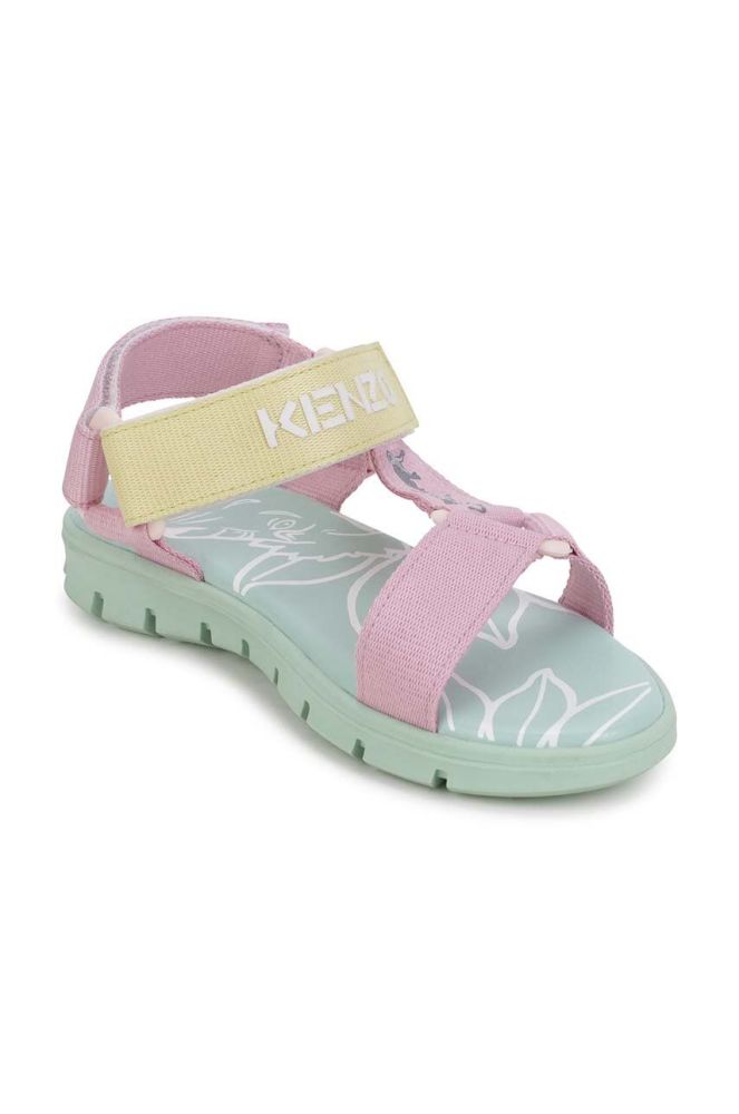 Дитячі сандалі Kenzo Kids колір рожевий