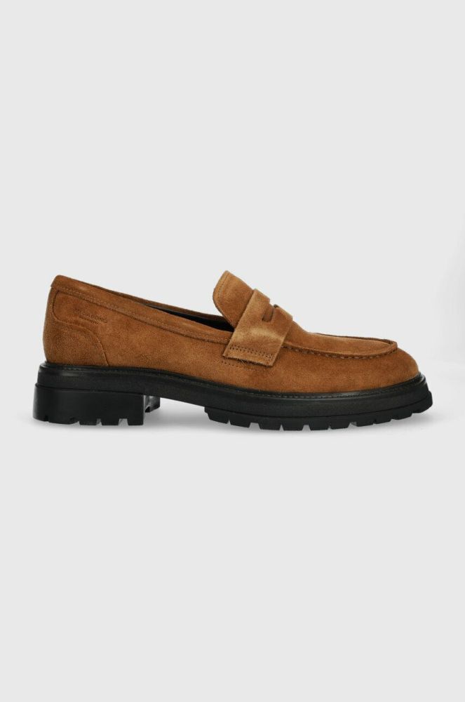 Замшеві мокасини Vagabond Shoemakers Johnny 2.0 колір коричневий