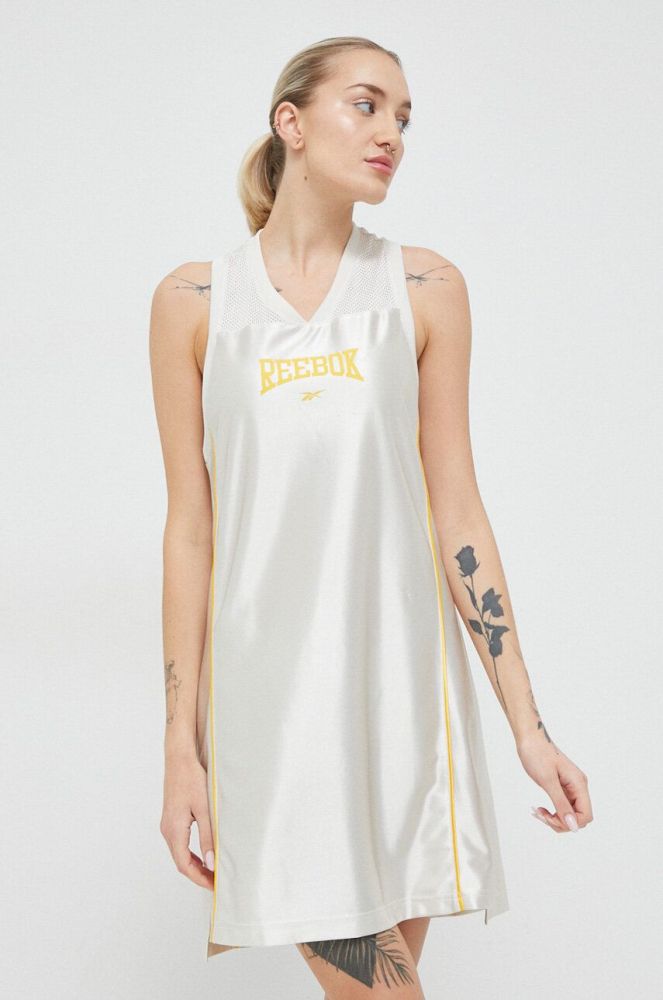 Сукня Reebok Classic колір бежевий mini пряма