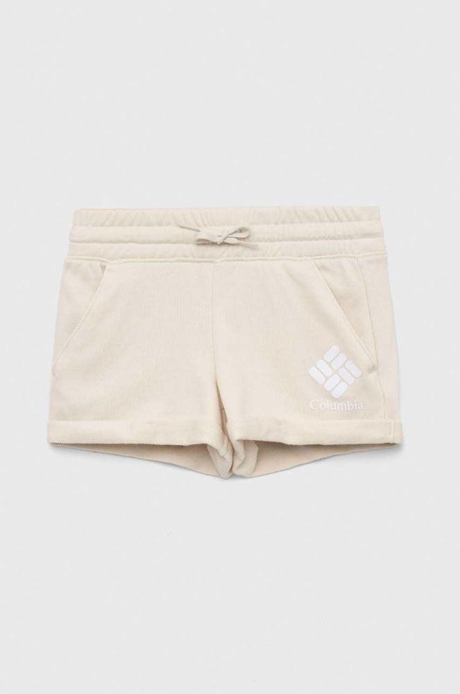 Дитячі шорти Columbia Columbia Trek French Terry Short колір бежевий однотонні регульована талія