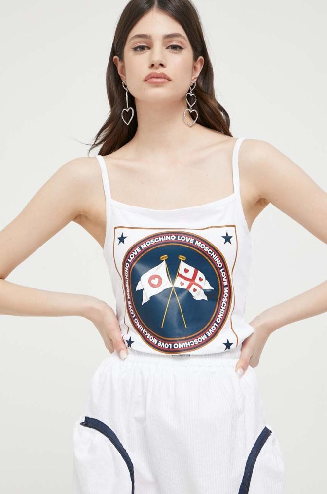 Топ Love Moschino жіночий колір білий (3192010)