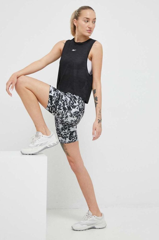 Топ для тренувань Reebok Workout Ready Activchill колір чорний