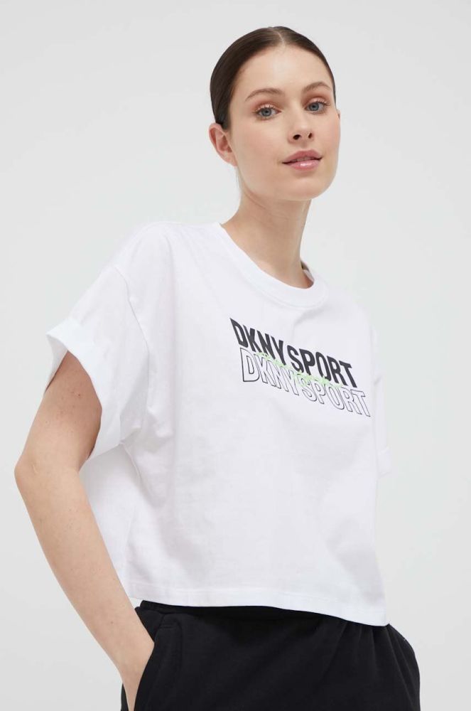 Бавовняна футболка Dkny колір білий (3289158)
