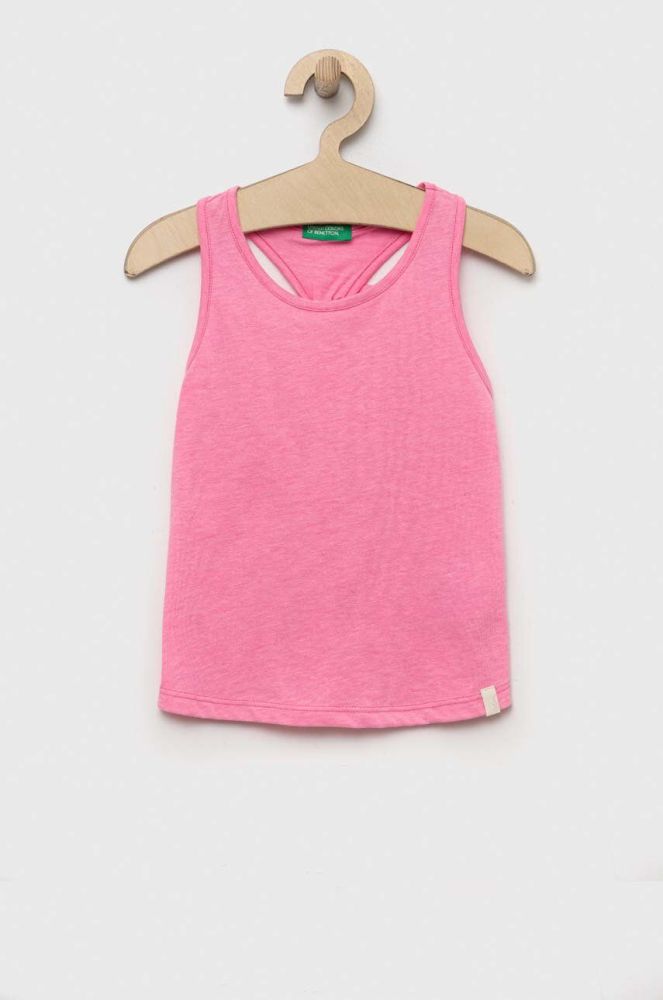 Дитячий топ United Colors of Benetton колір рожевий (3234939)