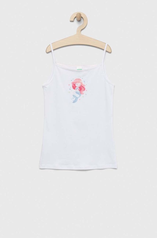 Дитячий топ United Colors of Benetton колір білий (3037215)