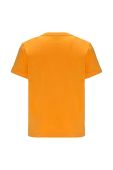 Дитяча бавовняна футболка Jack Wolfskin WOLF & VAN T B колір помаранчевий з принтом