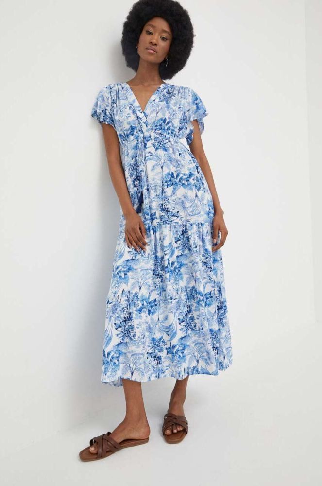 Сукня Answear Lab maxi oversize колір блакитний
