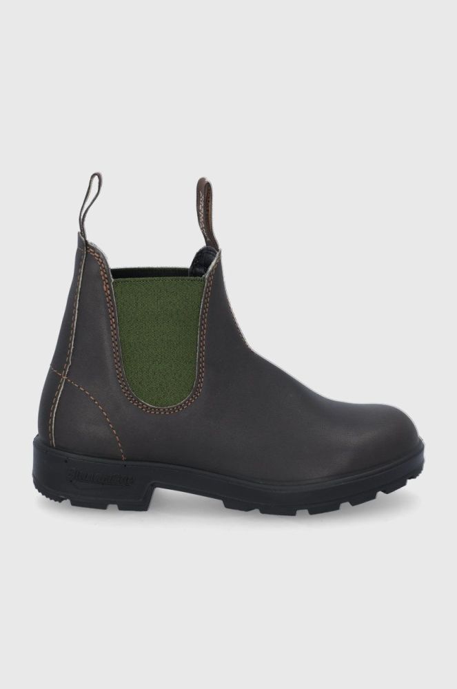 Шкіряні черевики Blundstone 519 жіночі колір коричневий на плоскому ходу